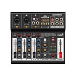 ITALIAN STAGE 2MIX4FXU MESA MISTURA 4 CANAIS USB MP3 C/ EFEITOS