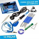 KIT SOLDADURA 14 PEÇAS EM ESTOJO