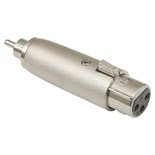 FICHA ADAPTADORA XLR FEMEA 3P / RCA MACHO