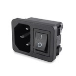 FICHA USA MACHO IEC PAINEL COM INTERRUPTOR