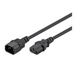 EXTENSAO CORRENTE IEC C14 MACHO - C13 FEMEA 1.5M