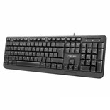 TECLADO SLIM ERGONOMICO COM FIOS