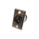 FICHA XLR MACHO 3P PAINEL