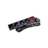 EXTENSAO CORRENTE SCHUKO 4 VIAS + INTERRUPTOR 1,5MT PRETO