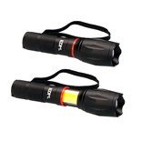LANTERNA EXTENSIVEL LED FRONTAL E LATERAL COM ZOOM