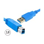 CABO USB A 3.0 MACHO / USB B MACHO 1.8MT