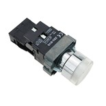 BOTAO PRESSÃO PAINEL 22mm 10A COM LED 220V