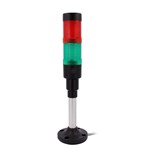 COLUNA SINALIZACAO INDUSTRIAL VERDE / VERMELHO 24V