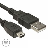 CABO USB-A MACHO / MINI USB-B 0.8MT