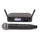 SHURE GLXD24/SM58 SISTEMA WIRELESS+MICROFONE DE MAO 2.4GHZ