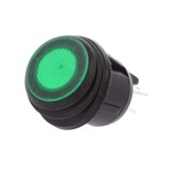 INTERRUPTOR SPST OFF-ON 20A 12VDC IP65 VERDE