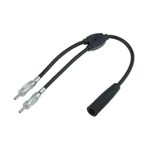 ADAPTADOR DE ANTENA DIN MACHO PARA 2 DIN FEMEA COM CABO