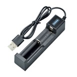 CARREGADOR BATERIAS 18650 / 16340 / 14500 / 10400 / 26650