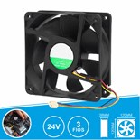 VENTILADOR 24VDC 120X120X38mm 3 FIOS