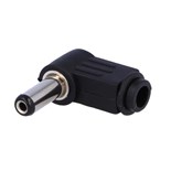 FICHA DC 2.1mm MACHO CURVA EXTENSAO 14MM