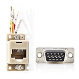 ADAPTADOR SUB-D 9P FEMEA / RJ45 8P FEMEA