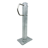 SUPORTE PAREDE 30cm ZINCADO PARA 4 BUCHAS (UNID)