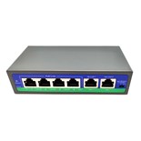 SWITCH 6 PORTAS 10/100Mbps 4X POE 30W MAX