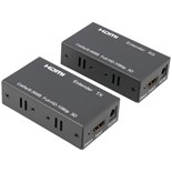 RECEPTOR E TRANSMISSOR HDMI VIA RJ45 60MT