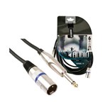 CABO XLR MACHO / JACK 6.3 MACHO MONO 6MTS