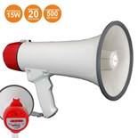 MEGAFONE 15W COM SIRENE E GRAVADOR