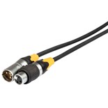 EXTENSAO DMX XLR FEMEA / XLR MACHO PROEL 3MTS