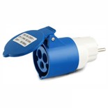 FICHA ADAPTADORA MACHO / FEMEA CEE 16A IP44