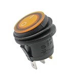 INTERRUPTOR DPST 2 POSICOES OFF-ON 6.5A 250V IP65 AMARELO