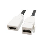 EXTENSAO  HDMI FEMEA / FEMEA KEYSTONE "PIGTAIL" 15CM