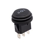 INTERRUPTOR SPST ON-OFF-ON 6A 250V IP65 PRETO