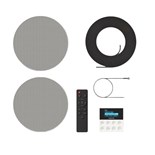 FONESTAR KS-WALL KIT AMPL. COM COMANDO USB/FM/BT 2xCOLUNAS 6"
