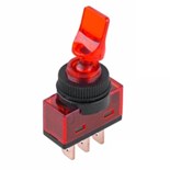 INTERRUPTOR ALAVANCA ON-OFF COM LUZ VERMELHA 12V 20A