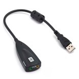 PLACA SOM USB 7.1 COM 2 FICHAS JACK         