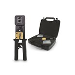 KIT ALICATE CRAVAR RJ45/ RJ11/ RJ12 C/ FICHAS PASSANTE      
