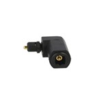 ADAPTADOR TOSLINK MACHO / FEMEA 90º   