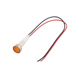 SINALIZADOR LUMINOSO 12V Ø10mm AMARELO C/ FIOS