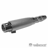 FICHA ADAPTADORA XLR 3P FEMEA /JACK 6,3 FEMEA