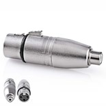 FICHA ADAPTADORA XLR FÊMEA 3P / RCA FÊMEA
