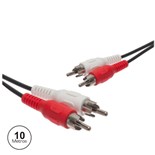 EXTENSAO 2 RCA MACHO / 2 RCA MACHO 10MTS