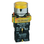 BOTÃO DE PRESSÃO 24V AMARELO