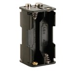 SUPORTE 4 PILHAS LR6 AA C/TERMINAL PARA PILHA 9V