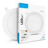PAINEL LED REDONDO ENCASTRAR Ø220mm 18W 6000K