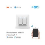 INTERRUPTOR DE PAREDE WIFI C/ 2 CANAIS