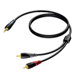 CABO AUDIO JACK 3.5MM ST - 2X RCA MACHO 1.5MT PROCAB