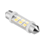 LAMPADA 10x40 12V 1W 6xSMD 6500K SV8.5 PARA AUTOMOVEL