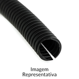 TUBO CORRUGADO Ø8.5mm C/ ABERTURA LATERAL PRETO (MT)