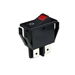 INTERRUPTOR TECLA PRETA C/ LUZ VERMELHA 16A