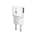 CARREGADOR BRANCO USB A DE TOMADA ELETRICA 1A  5W