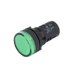 PILOTO REDONDO PAINEL Ø19.5mm 12V VERDE      