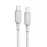 CABO USB-C PARA LIGHTNING PD 27W BRANCO 1MT